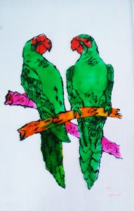 Jeevan parrots painting